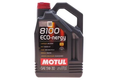Олива моторна 8100 Eco-Nergy 5W-30, 5л. MOTUL 812306