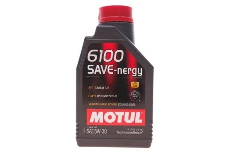 Моторное масло 6100 Save-Nergy 5W-30 синтетическое 1 л MOTUL 812411