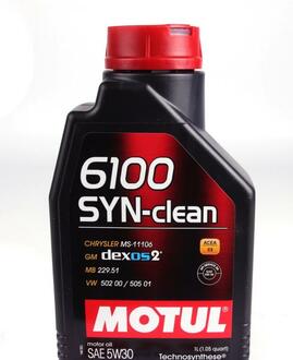 Моторное масло 6100 Syn-Clean 5W-30 синтетическое 1 л MOTUL 814211