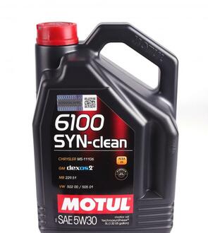 Моторное масло 6100 Syn-Clean 5W-30 синтетическое 5 л MOTUL 814251