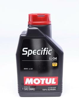 Моторное масло Specific LL-04 5W-40 синтетическое 1 л MOTUL 832701 (фото 1)
