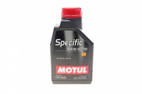 Моторное масло Specific 504.00-507.00 5W-30 синтетическое 1 л MOTUL 838711
