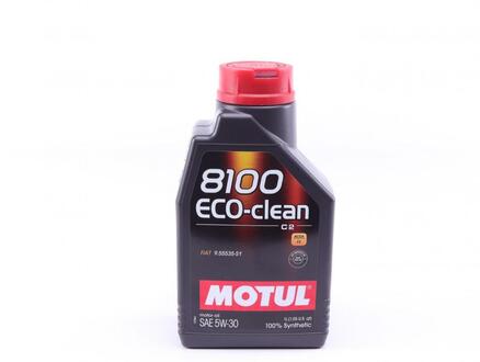 Моторное масло 8100 Eco-Clean 5W-30 синтетическое 1 л MOTUL 841511 (фото 1)