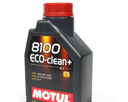 Моторное масло 8100 Eco-Clean+ 5W-30 синтетическое 1 л MOTUL 842511