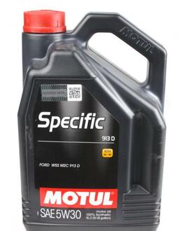 Моторное масло Specific 913 D 5W-30 синтетическое 5 л MOTUL 856351