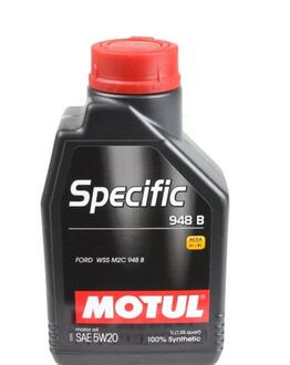 Моторное масло Specific 948 B 5W-20 синтетическое 1 л MOTUL 867311 (фото 1)