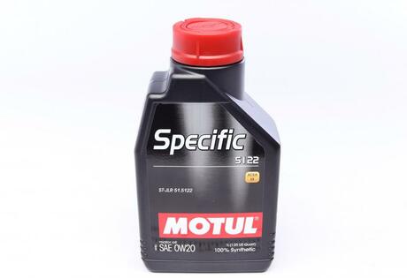 Моторное масло Specific 5122 0W-20 синтетическое 1 л MOTUL 867601