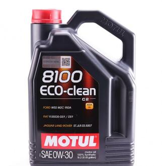Моторное масло 8100 Eco-Clean 0W-30 синтетическое 5 л MOTUL 868051