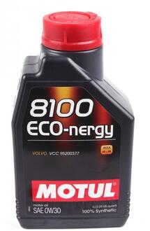 Моторное масло 8100 Eco-Nergy 0W-30 синтетическое 1 л MOTUL 872011 (фото 1)