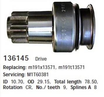 Бендикс стартера MSG 136145CH