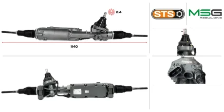 Рульова рейка з ЕПК VW Touareg 18-, Audi Q8 18-, Audi Q7 15- MSG AU403.NL00.RT (фото 1)
