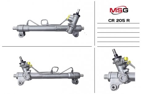 Рульова рейка з ГПК відновлена CHEVROLET CAPTIVA (C100, C140) 06-;OPEL ANTARA 06- MSG CR205R