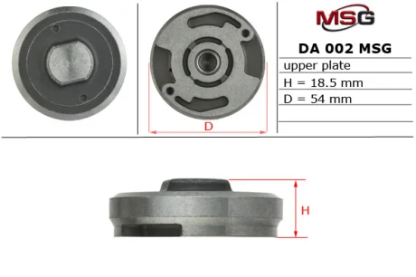 Плита насоса верхня ГПК VW Golf IV 97-03; SKODA Octavia Tour 96-10; RENAULT Clio II 98-05; FORD Galaxy 94-06; SEAT Alhambra 96-10; FIAT Ducato 94-02; PEUGEOT Partner 96-08; CITROEN Berlingo 96-08; OPEL Astra G 98-05; CHEVROLET Aveo T250/255 06-16; SS MSG DA002UPLATE