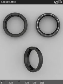 Сальник 23,30/30,00*4,00/6,00 тип креслення 4 MSG F-00086T (фото 1)