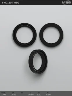 Сальник 19,00/30,00*5,00/6,50 тип креслення 1PM MSG F-00110T (фото 1)