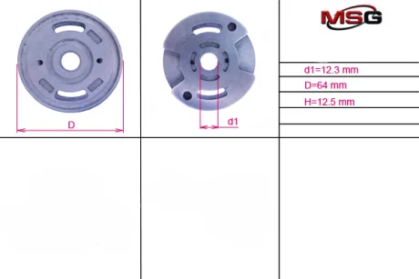 Пластина насоса ГУР нижня Citroen Jumper, Fiat Ducato, Iveco Daily MSG FI002LPLATE