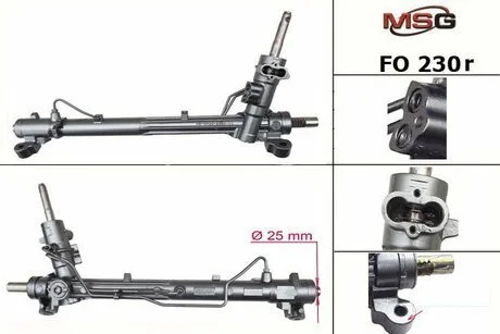 Рулевая рейка из г/п (реставрированная) Ford Focus, Focus C-MAX II 1.6D-2.0LPG 07.04-09.12 MSG FO 230R