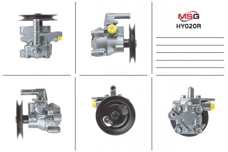 Насос ГПК відновлений Hyundai Accent 00-06, Hyundai Coupe 02-09, Hyundai Elantra XD 00-06 MSG HY020R