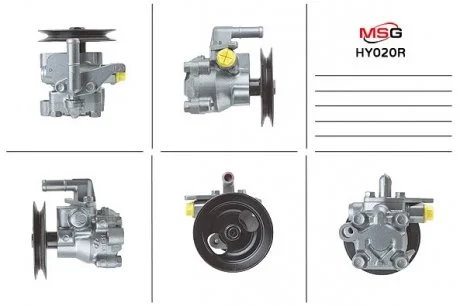 Насос ГПК відновлений Hyundai Accent 00-06, Hyundai Coupe 02-09, Hyundai Elantra XD 00-06 MSG HY020R