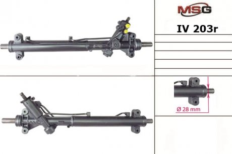 Рульова рейка з ГПК відновлена IVECO Daily 1999-2006 MSG IV203R (фото 1)