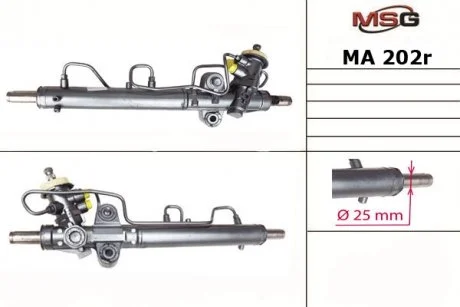 Рульова рейка з ГПК відновлена MAZDA 323 BJ 98-04, MAZDA PREMACY 01- MSG MA202R