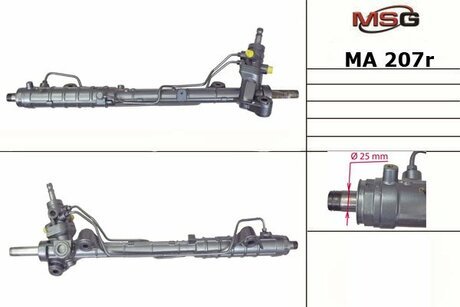 Рулевая рейка из г/п (реставрированная) Mazda 6 05-07 MSG MA 207R (фото 1)
