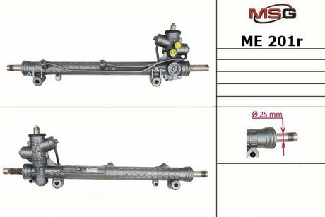 Кермова рейка з Г/П (відновлена, ZF) MERCEDES A W 168 97-04 MSG ME 201R (фото 1)