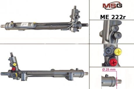 Рульова рейка з ГПК відновлена MERCEDES M W163 02-06 MSG ME222R (фото 1)