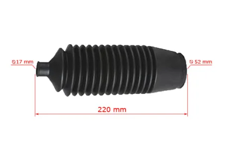 Пильовик рульової рейки MITSUBISHI Pajero 00-07, Pajero 91-99 MSG MT204DUSTER