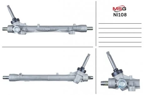 Рульова рейка без ГПК нова Nissan NV200 10- MSG NI108