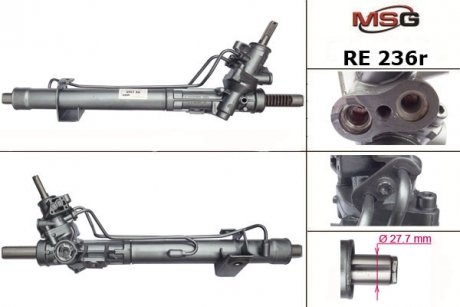 Рульова рейка з ГПК відновлена RENAULT Laguna 00-07 MSG RE236R (фото 1)