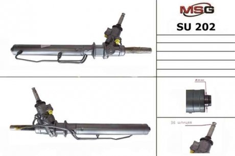 Рульова рейка з ГПК нова Subaru Outback 99-03, Subaru Impreza 00-07 MSG SU202