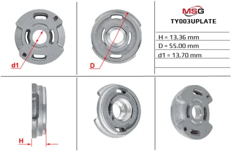 Пластина насоса ГУР верхня Chrysler 300, Chrysler Neon, Chrysler Pt MSG TY003UPLATE
