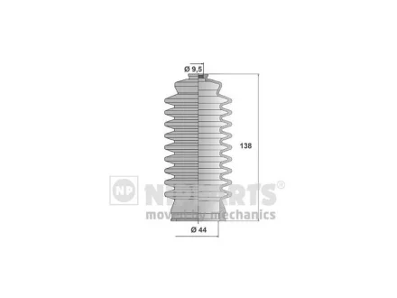 Пильовик рульової рейки TOYOTA CALDINA (ST19_, ET19_, CT19_, AT19_) 92-97,CALDINA (ST21_, CT21_, AT21_) MSG TY204DUSTER1 (фото 1)