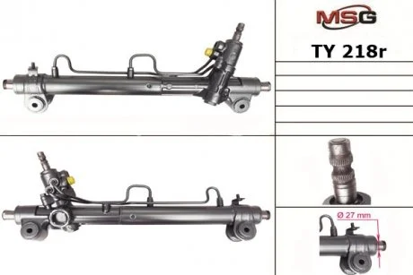 Рульова рейка з ГПК відновлена TOYOTA AVALON USA (US) 04-11,TOYOT CAMRY 01-06, TOYOTA SOLARA 03-08 USA MSG TY218R (фото 1)