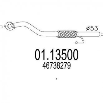 Труба вихлопного газу MTS 0113500
