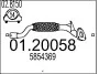 Rura pocz. OPEL CORSA D 1.3 0120058
