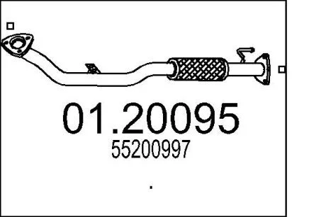 Труба вихлопного газу MTS 0120095