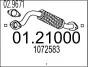 Труба вихлопного газу 0121000
