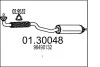 Труба вихлопна pocz. DAEWOO LACETTI 1.4 MTS 01.30048 (фото 1)