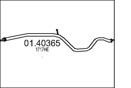 Вихлопна труба MTS 0140365