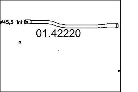 Труба вихлопного газу MTS 0142220