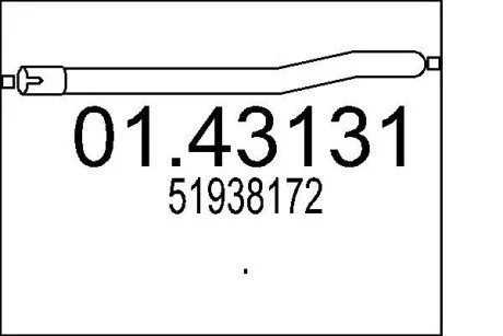 Rura њrod. JEEP RENEGADE 1.6 MTS 0143131
