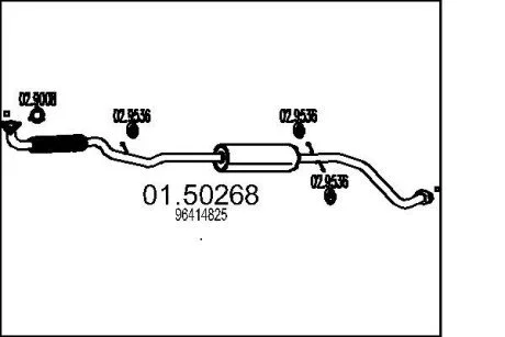 Глушник MATIZ 0,8.. MTS 0150268