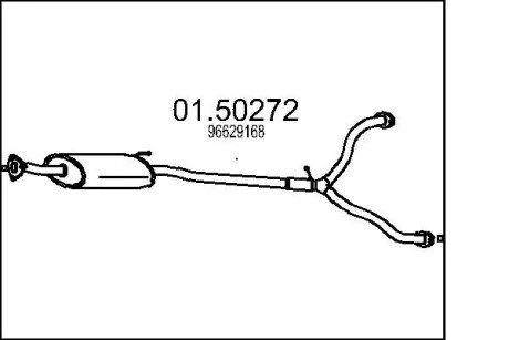 Глушник CHEVROLET CAPTIVA 2.0 MTS 0150272
