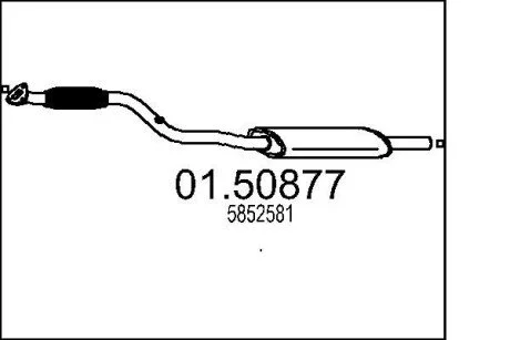 Глушник ZAFIRA B 1,6.. MTS 0150877