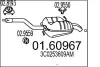 Глушник вихлопних газів (кінцевий) 0160967