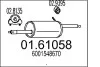 Глушник вихлопних газів (кінцевий) 0161058