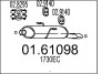 Труба вихлопна koсc. 206+ 1.1 .. 0161098