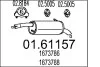 Труба вихлопна koсc. FIESTA 1.6 TDCI 08- 0161157